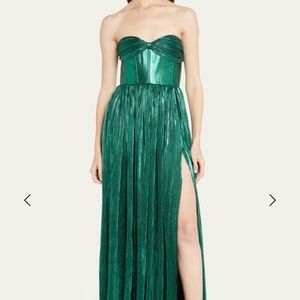 Bronx and Banco "Florence" pleated corset gown